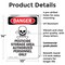 Signmission GHS Pesticide Storage Danger Sign, Plastic, 10in W x 14in L, 2PK OS-2PACK-DS-P-1014-V-2036 - alternate 2